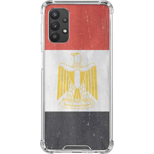 Egypt Flag Distressed Galaxy A32 5G Clear Case